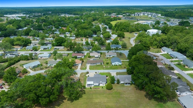 drone / aerial view with a residential view