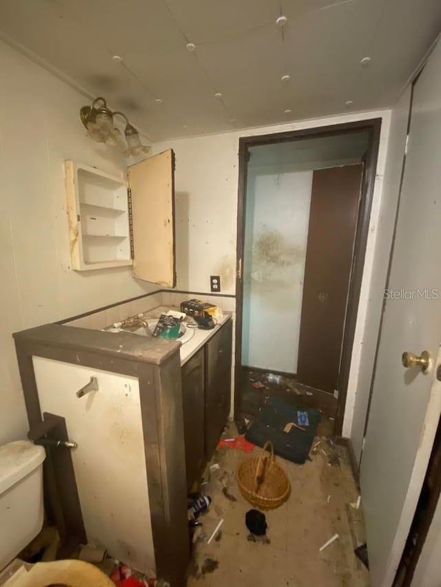 bathroom with sink and toilet