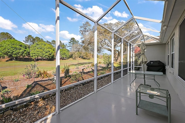 view of sunroom / solarium