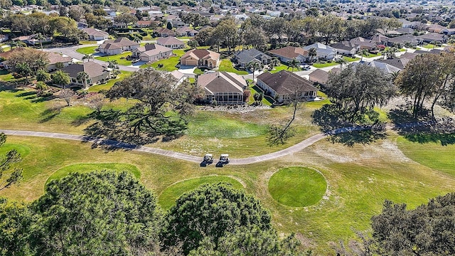 aerial view featuring a residential view