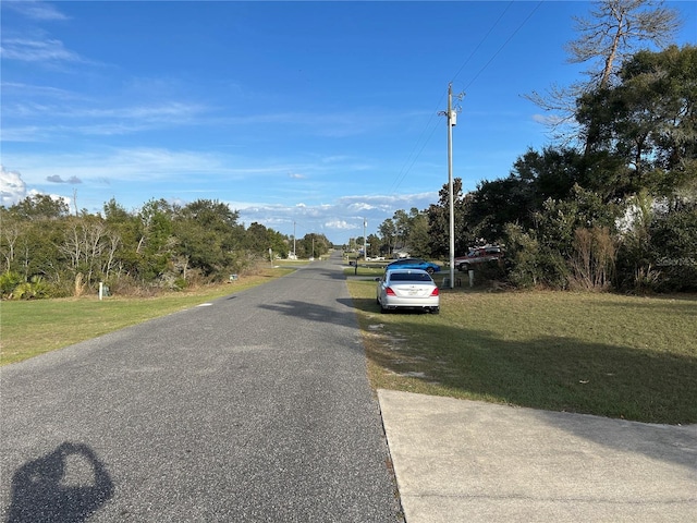 view of road