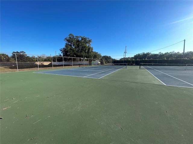 view of sport court