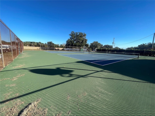 view of tennis court