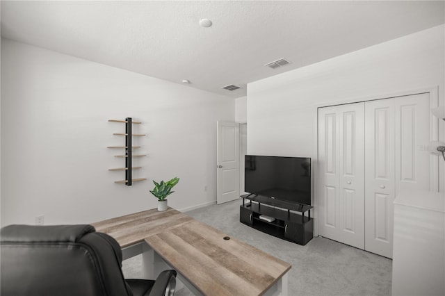 7374 SW 77th Ave, Ocala, FL 34481 - office featuring light colored carpet, baseboards, and a textured ceiling