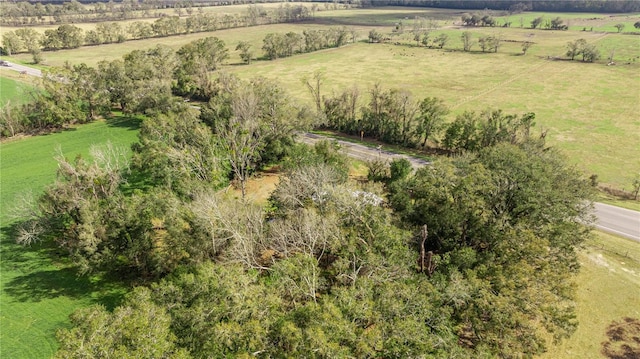 drone / aerial view with a rural view