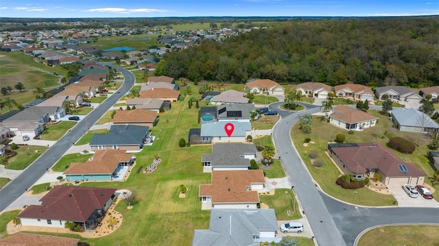 aerial view featuring a residential view