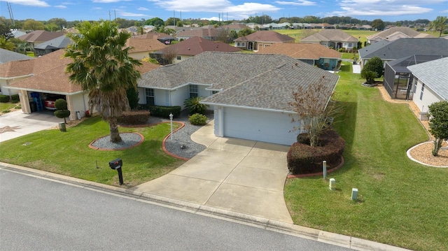 bird's eye view featuring a residential view