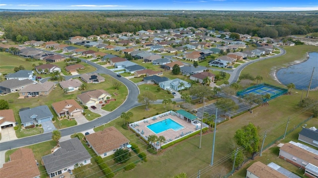 bird's eye view featuring a residential view