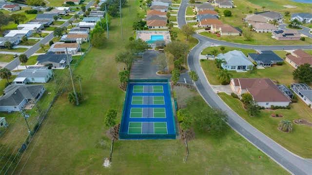 drone / aerial view featuring a residential view