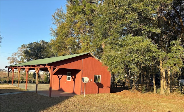 view of horse barn