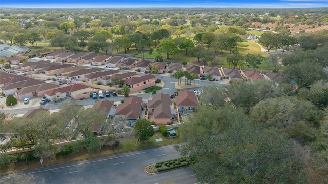 aerial view featuring a residential view