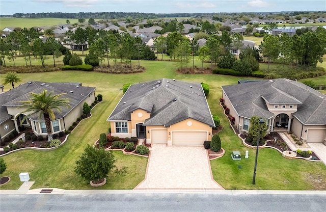 drone / aerial view featuring a residential view