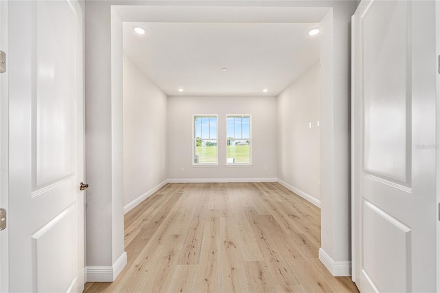 1929 NW 85th Loop, Ocala, FL 34475 - unfurnished room with light wood-style floors and recessed lighting