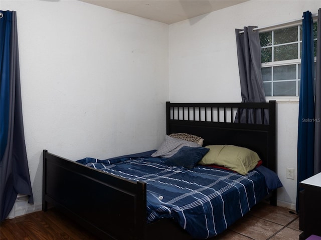 bedroom with baseboards