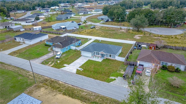 drone / aerial view featuring a residential view