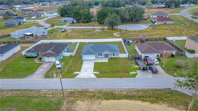 drone / aerial view featuring a residential view