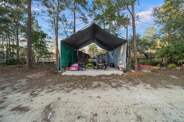 view of outdoor structure featuring a carport