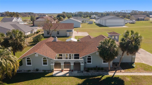 bird's eye view featuring a residential view