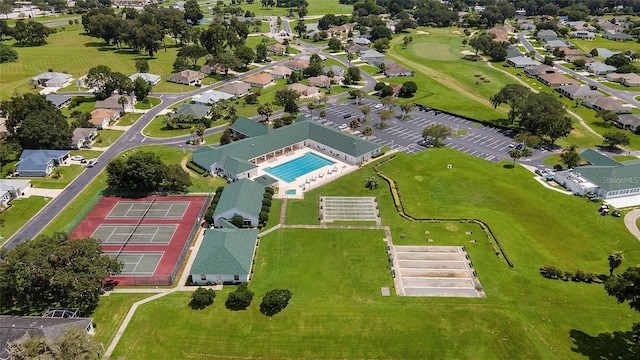 drone / aerial view featuring a residential view