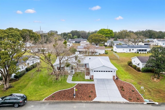 birds eye view of property featuring a residential view