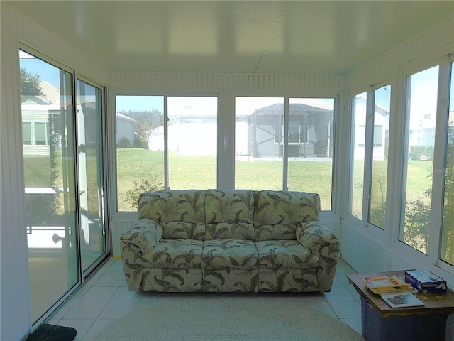 view of sunroom / solarium