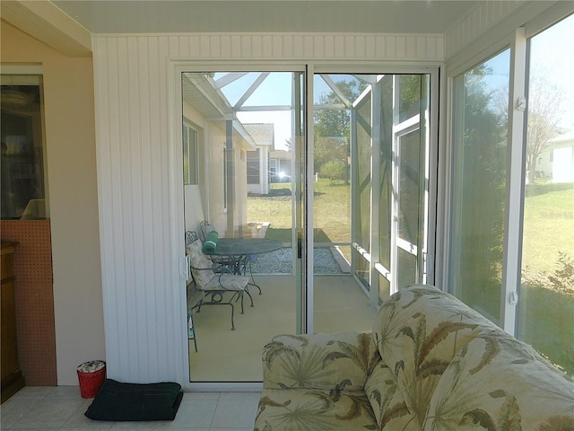 sunroom / solarium with a wealth of natural light