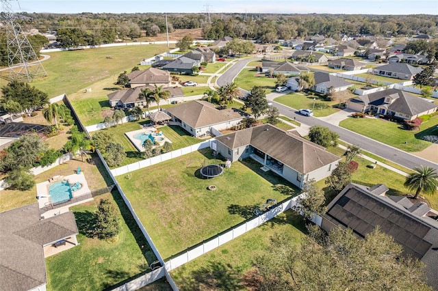 birds eye view of property featuring a residential view