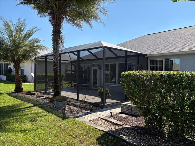 exterior space featuring a patio area and a lanai