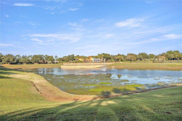 view of water feature