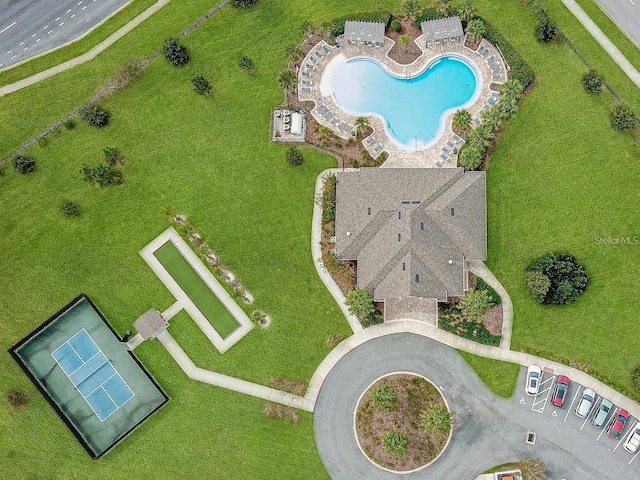 9238 SW 60th Terrace Rd, Ocala, FL 34476 - bird's eye view of a pool area