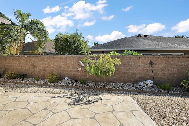 view of patio / terrace with fence