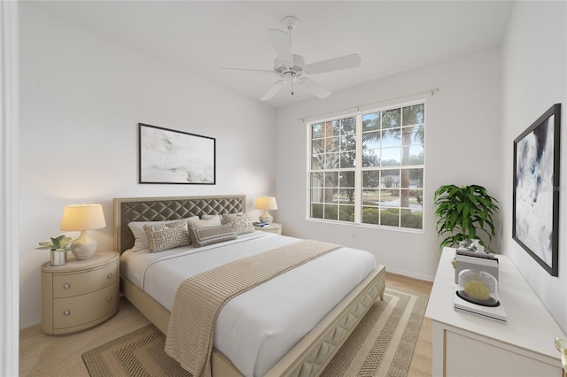 8669 SW 88th Loop, Ocala, FL 34481 - bedroom with ceiling fan and baseboards