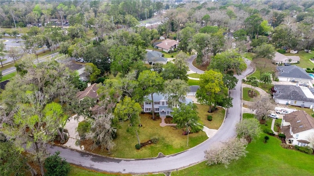 drone / aerial view featuring a residential view