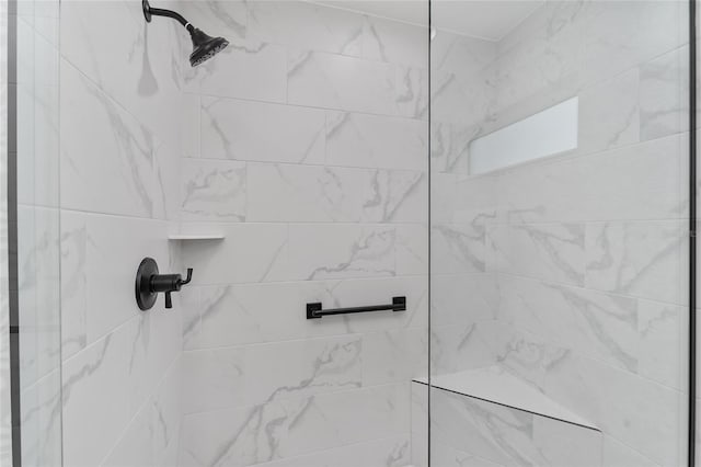 details with tiled shower