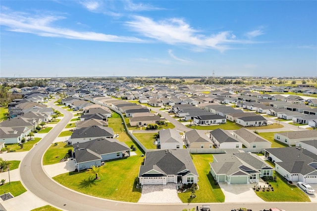 drone / aerial view with a residential view