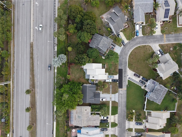 aerial view featuring a residential view