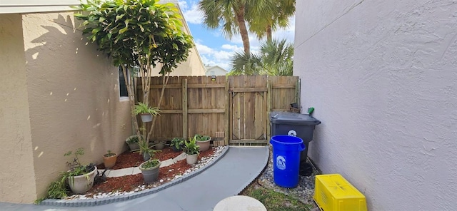 view of patio / terrace with fence