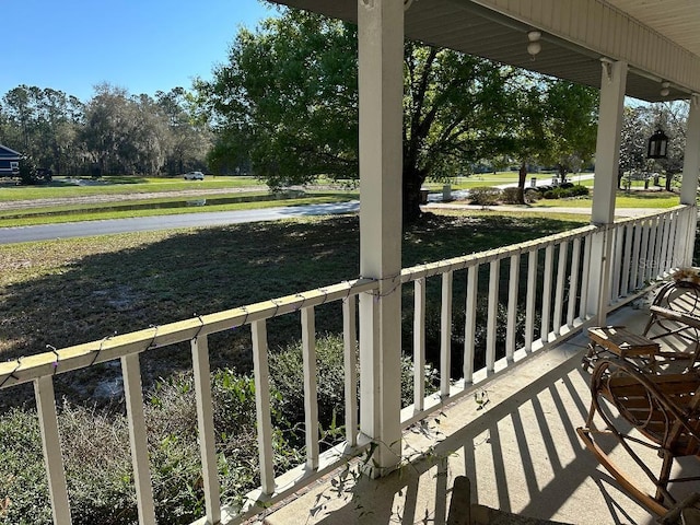 view of balcony