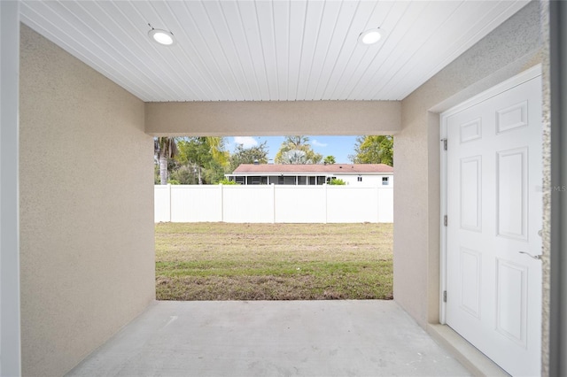 view of patio / terrace with fence