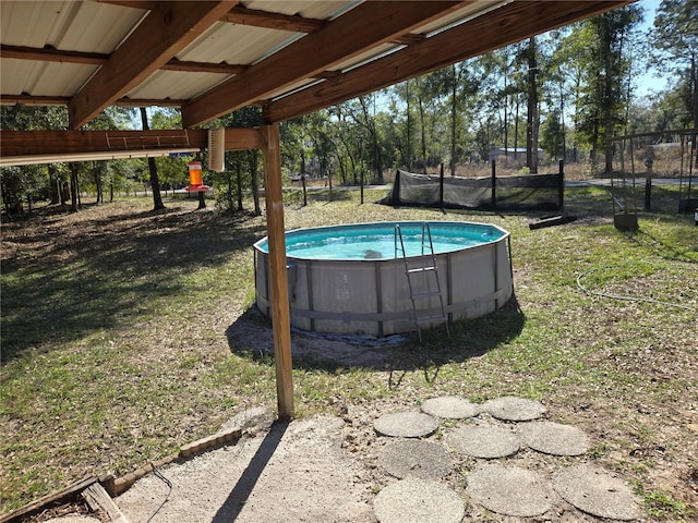 outdoor pool with fence