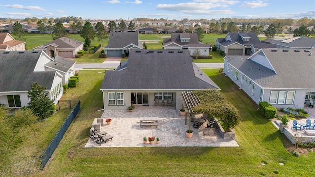 birds eye view of property featuring a residential view