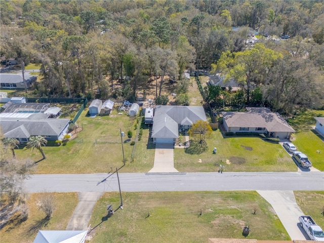 birds eye view of property featuring a residential view