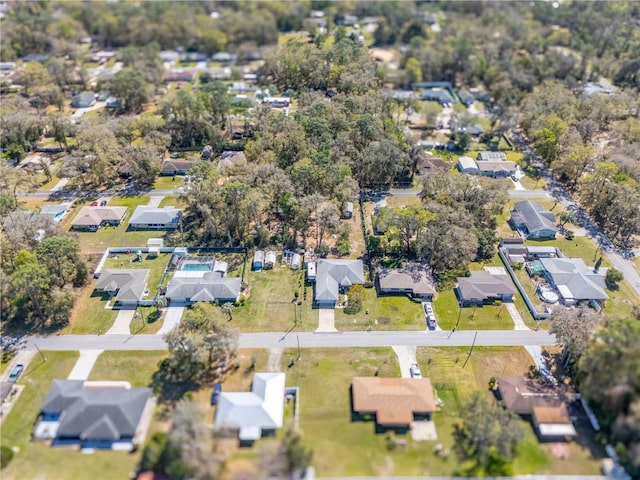 bird's eye view featuring a residential view