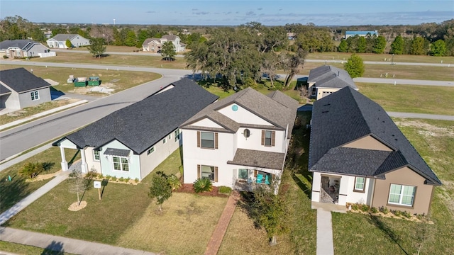 bird's eye view with a residential view