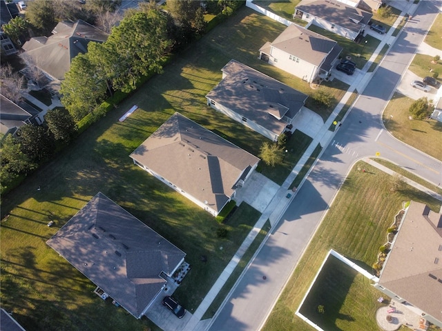 bird's eye view featuring a residential view