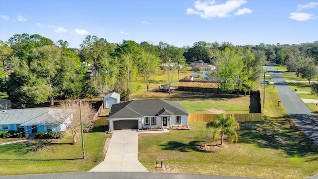 birds eye view of property