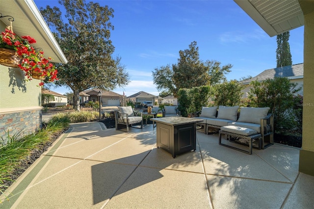 view of patio / terrace featuring outdoor lounge area