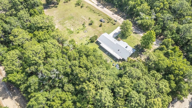 aerial view featuring a rural view