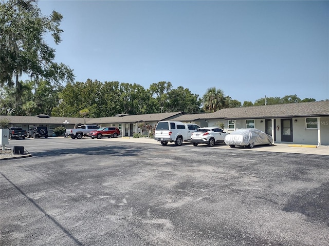 view of uncovered parking lot