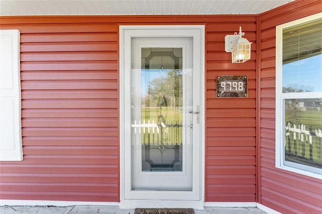 view of property entrance